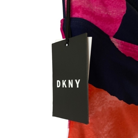 NWT DKNY Halter One Piece Swimsuit Abstract Print - Picture 8 of 14